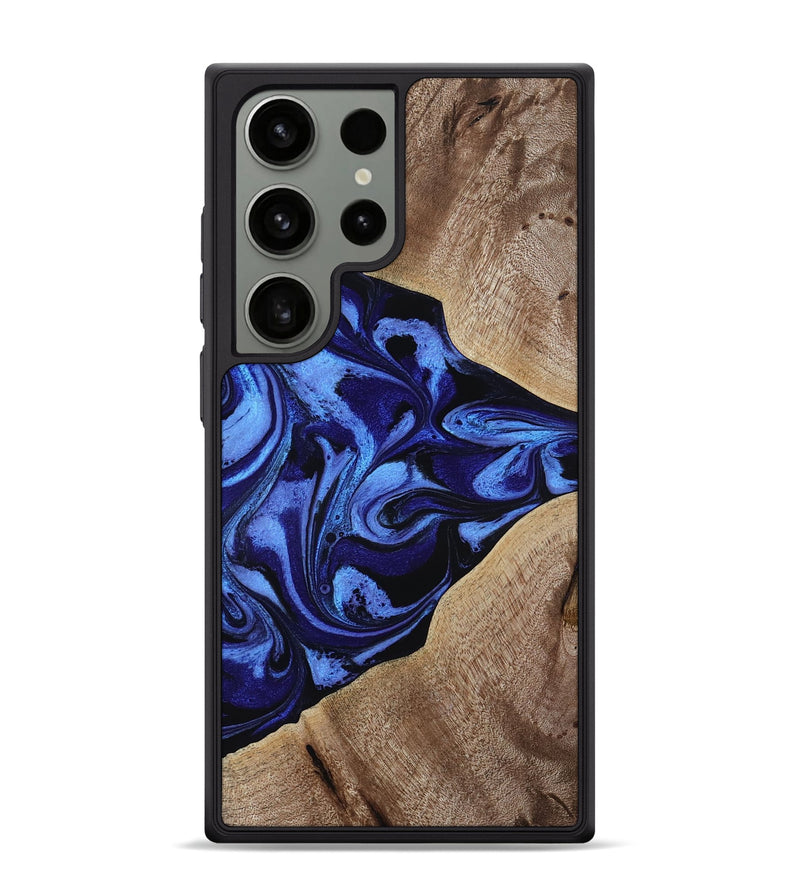 Galaxy S24 Ultra Wood Phone Case - Harding (Blue, 800362)