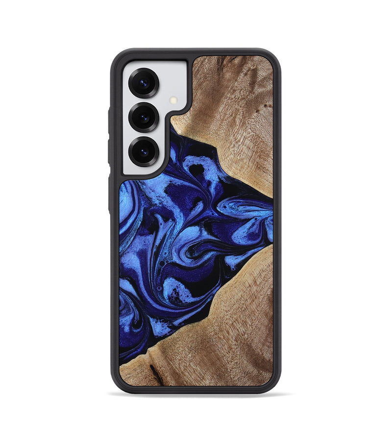 Galaxy S25 Wood Phone Case - Harding (Blue, 800362)