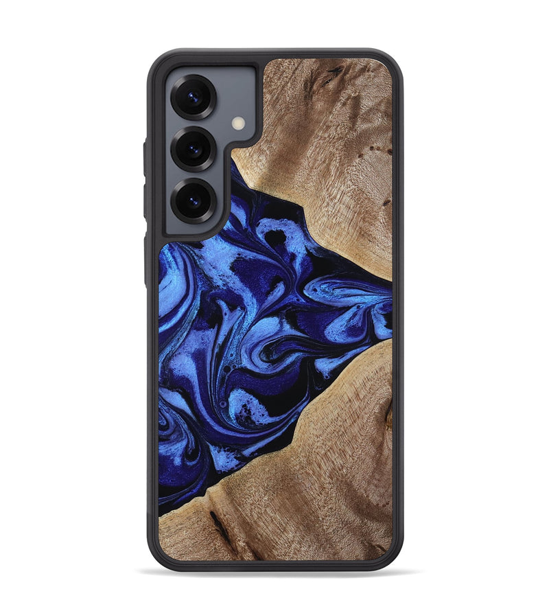 Galaxy S25 Plus Wood Phone Case - Harding (Blue, 800362)