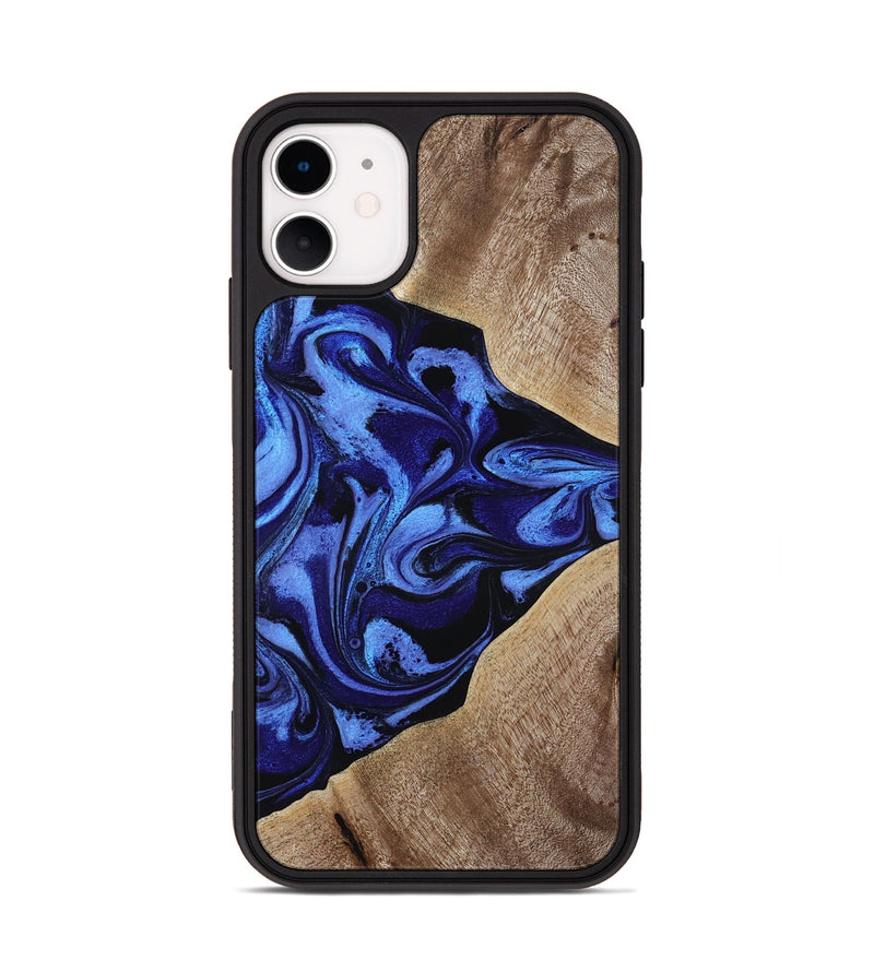 iPhone 11 Wood Phone Case - Harding (Blue, 800362)