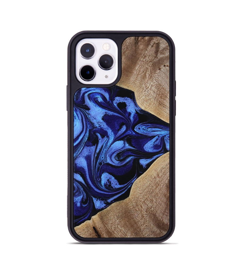 iPhone 11 Pro Wood Phone Case - Harding (Blue, 800362)