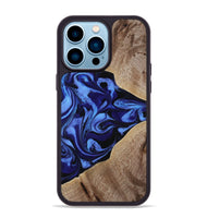 iPhone 14 Pro Max Wood Phone Case - Harding (Blue, 800362)