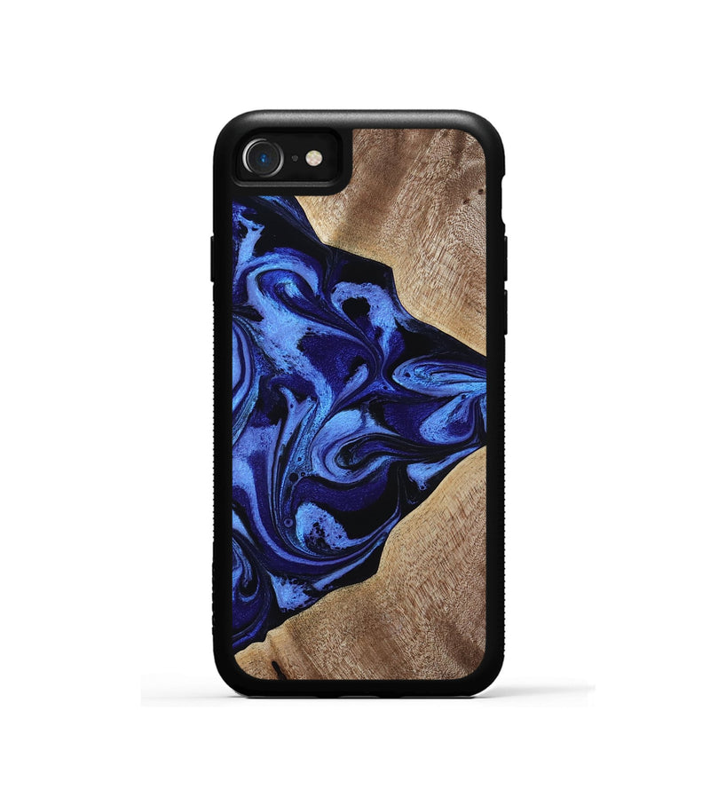 iPhone SE Wood Phone Case - Harding (Blue, 800362)