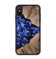 iPhone Xs Max Wood Phone Case - Harding (Blue, 800362)