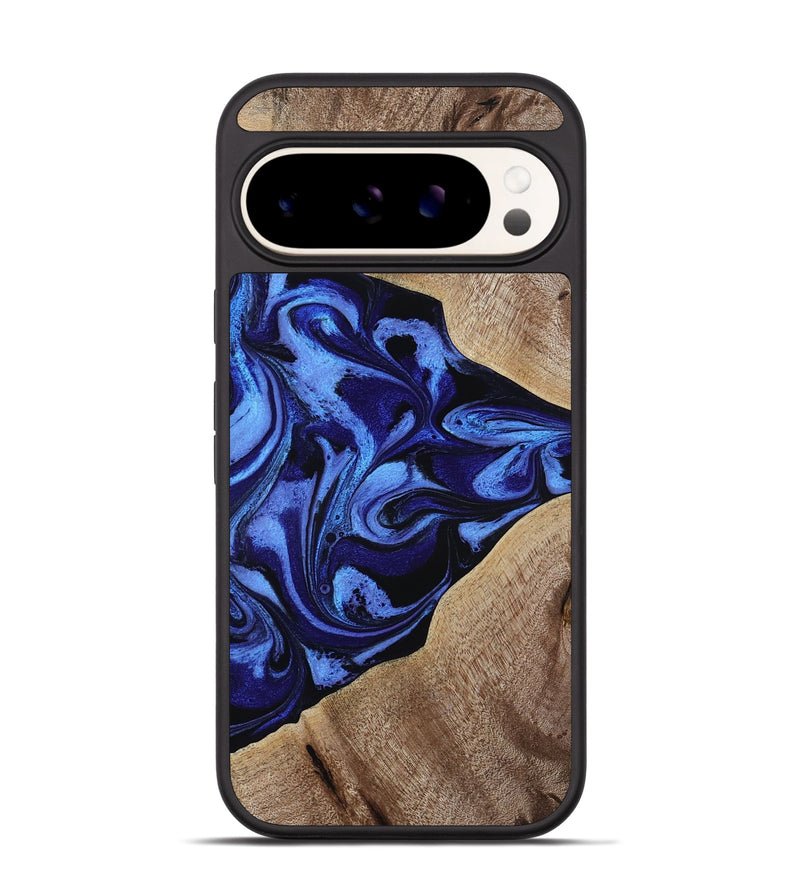 Pixel 9 Pro Wood Phone Case - Harding (Blue, 800362)