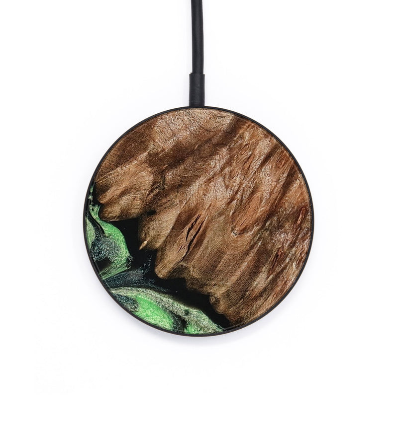 Circle Wood Wireless Charger - Zada (Green, 800364)