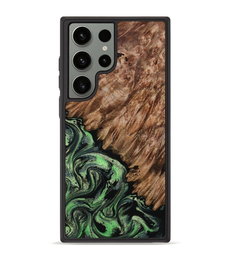 Galaxy S23 Ultra Wood Phone Case - Zada (Green, 800364)