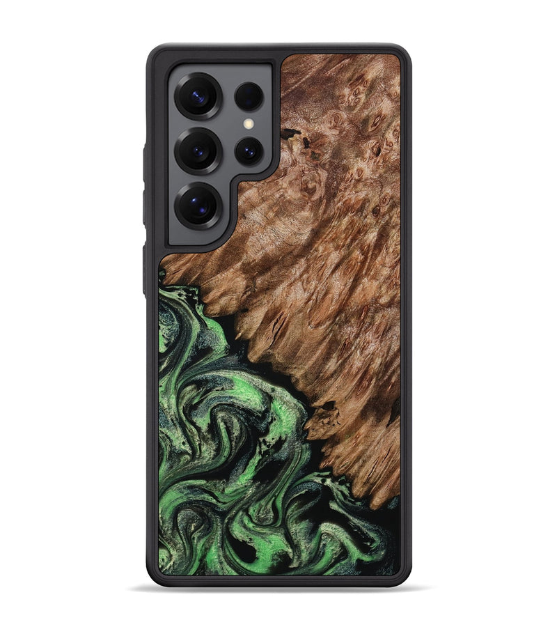 Galaxy S25 Ultra Wood Phone Case - Zada (Green, 800364)