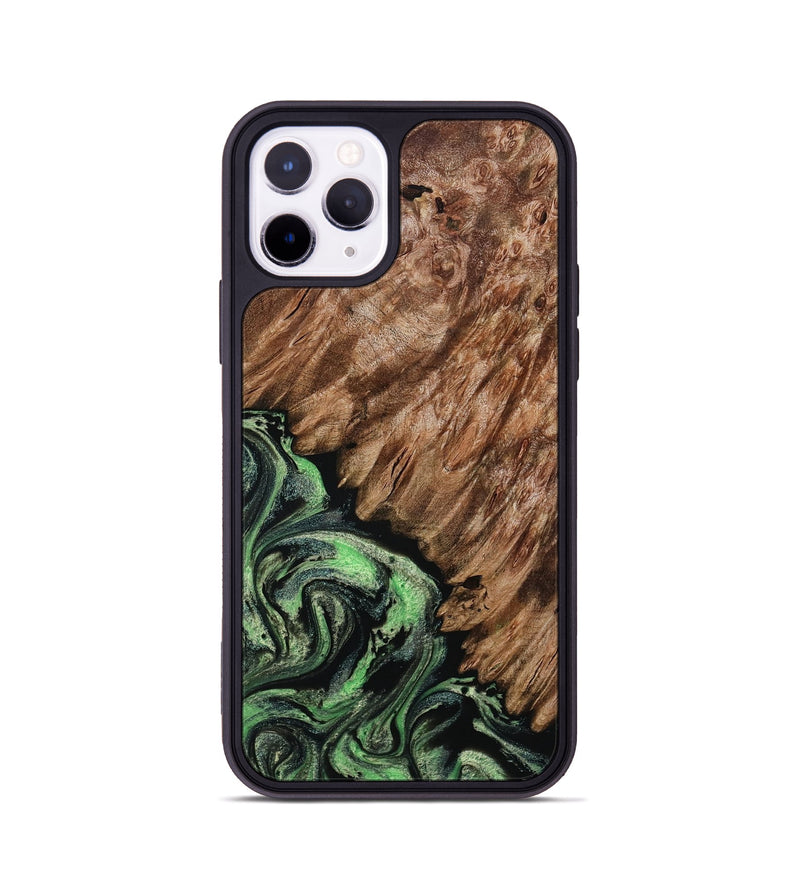 iPhone 11 Pro Wood Phone Case - Zada (Green, 800364)