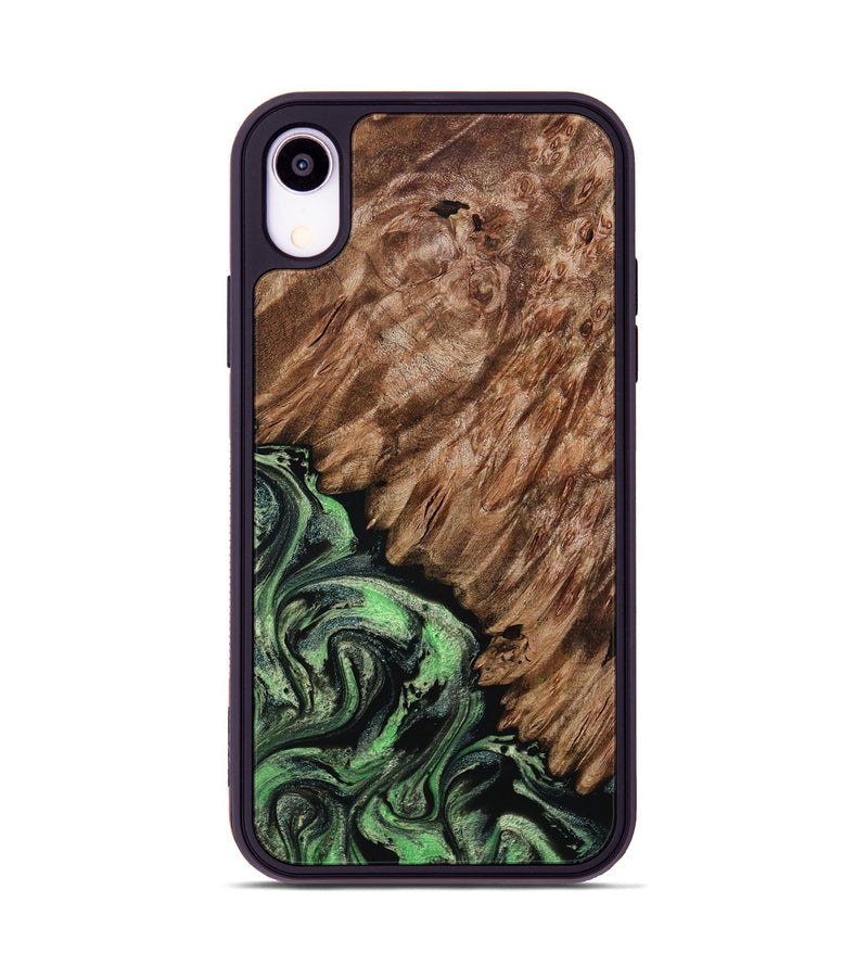 iPhone Xr Wood Phone Case - Zada (Green, 800364)