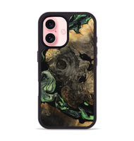 iPhone 16 Wood Phone Case - Milena (Green, 800366)