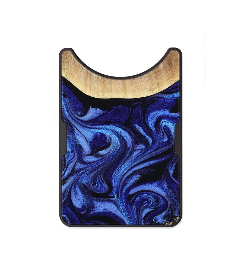 Alloy Wood Wallet - Racheal (Blue, 800369)