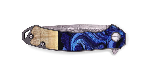 EDC Wood Pocket Knife - Racheal (Blue, 800369)