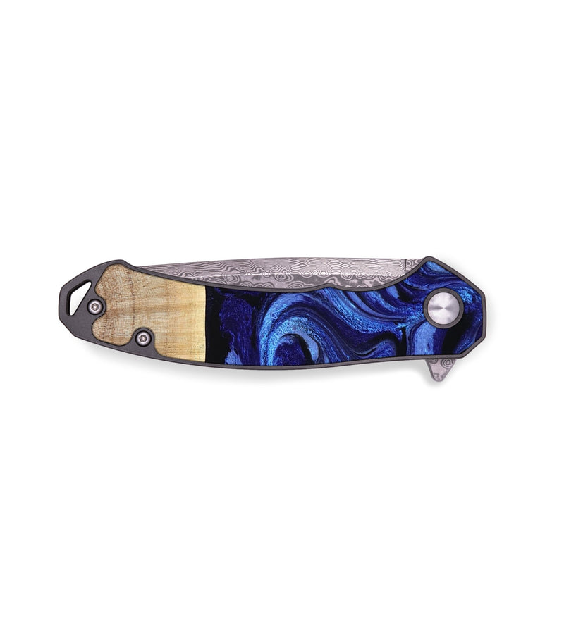 EDC Wood Pocket Knife - Racheal (Blue, 800369)