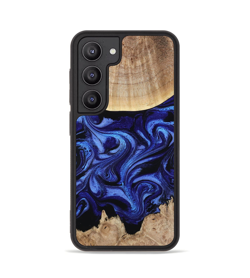 Galaxy S23 Wood Phone Case - Racheal (Blue, 800369)
