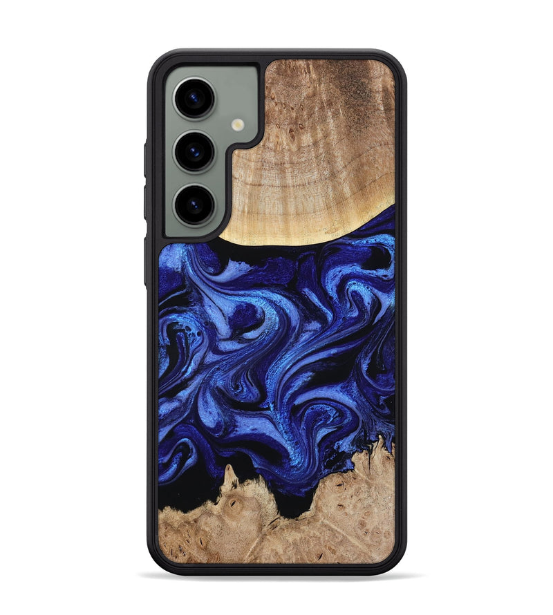 Galaxy S24 Plus Wood Phone Case - Racheal (Blue, 800369)