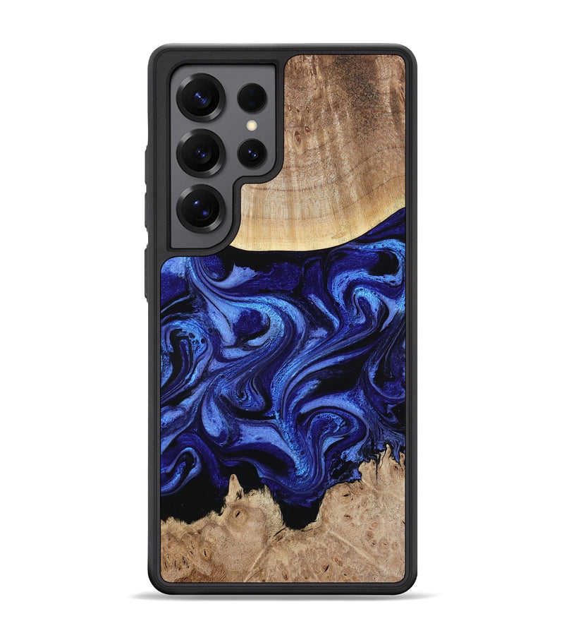 Galaxy S25 Ultra Wood Phone Case - Racheal (Blue, 800369)