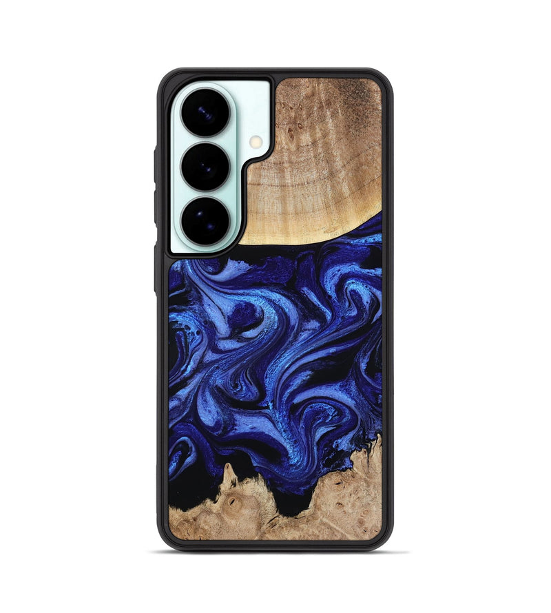 Galaxy S26 Wood Phone Case - Racheal (Blue, 800369)
