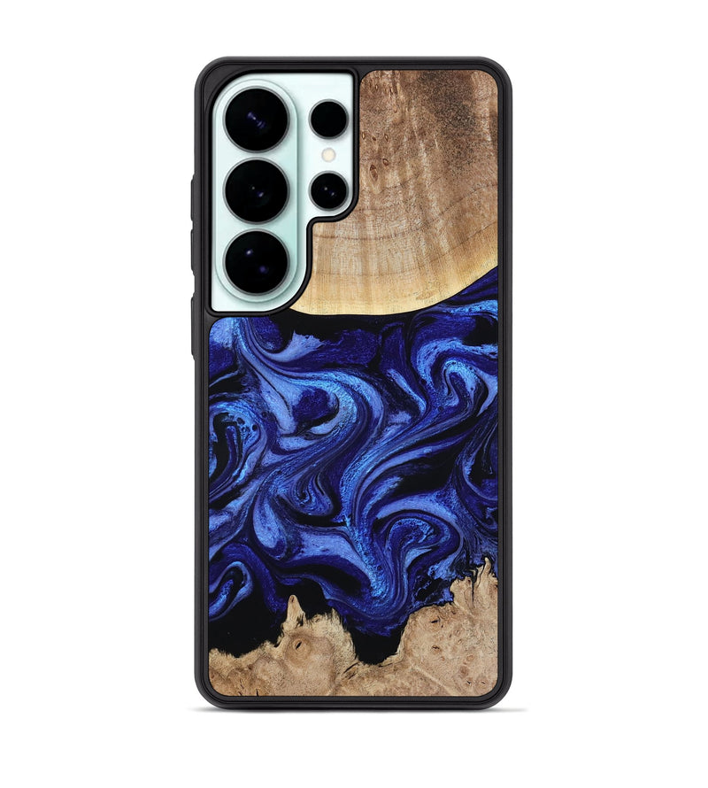 Galaxy S26 Ultra Wood Phone Case - Racheal (Blue, 800369)