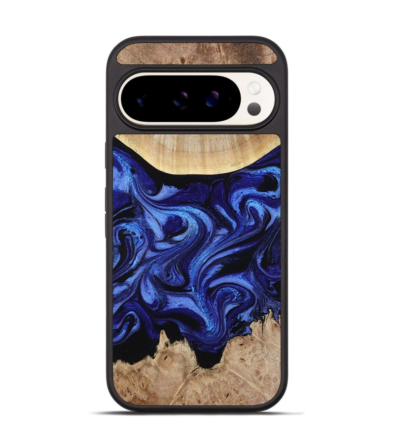 Pixel 9 Pro Wood Phone Case - Racheal (Blue, 800369)