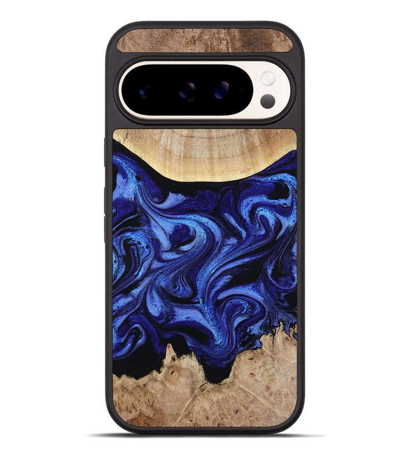 Pixel 9 Pro XL Wood Phone Case - Racheal (Blue, 800369)