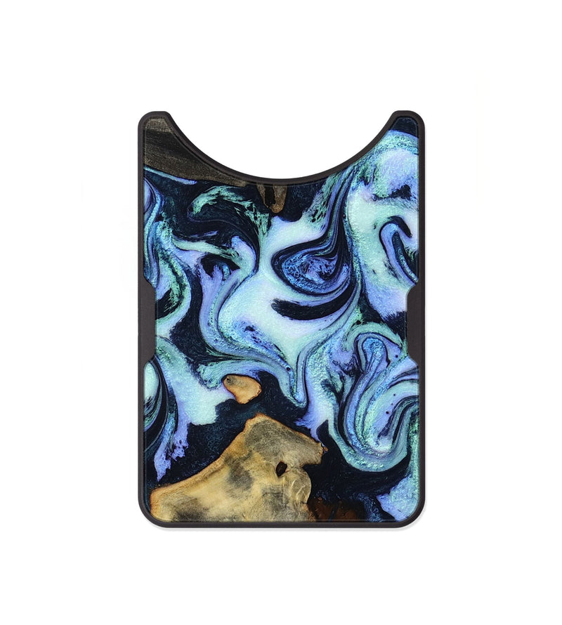 Alloy Wood Wallet - Myrtie (Blue, 800370)