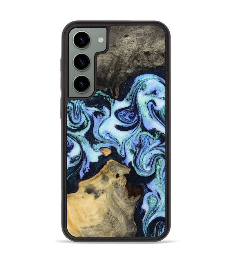 Galaxy S23 Plus Wood Phone Case - Myrtie (Blue, 800370)
