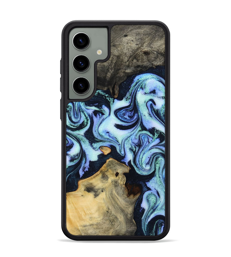 Galaxy S24 Plus Wood Phone Case - Myrtie (Blue, 800370)