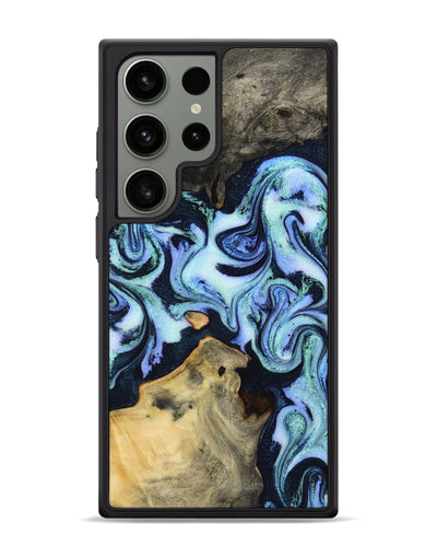 Galaxy S24 Ultra Wood Phone Case - Myrtie (Blue, 800370)