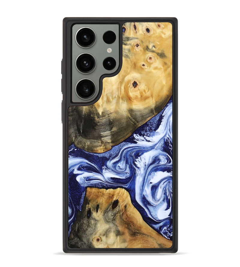 Galaxy S23 Ultra Wood Phone Case - Tanner (Blue, 800373)