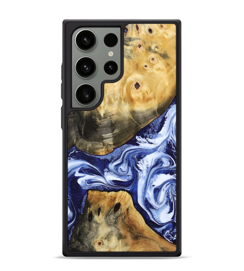 Galaxy S24 Ultra Wood Phone Case - Tanner (Blue, 800373)