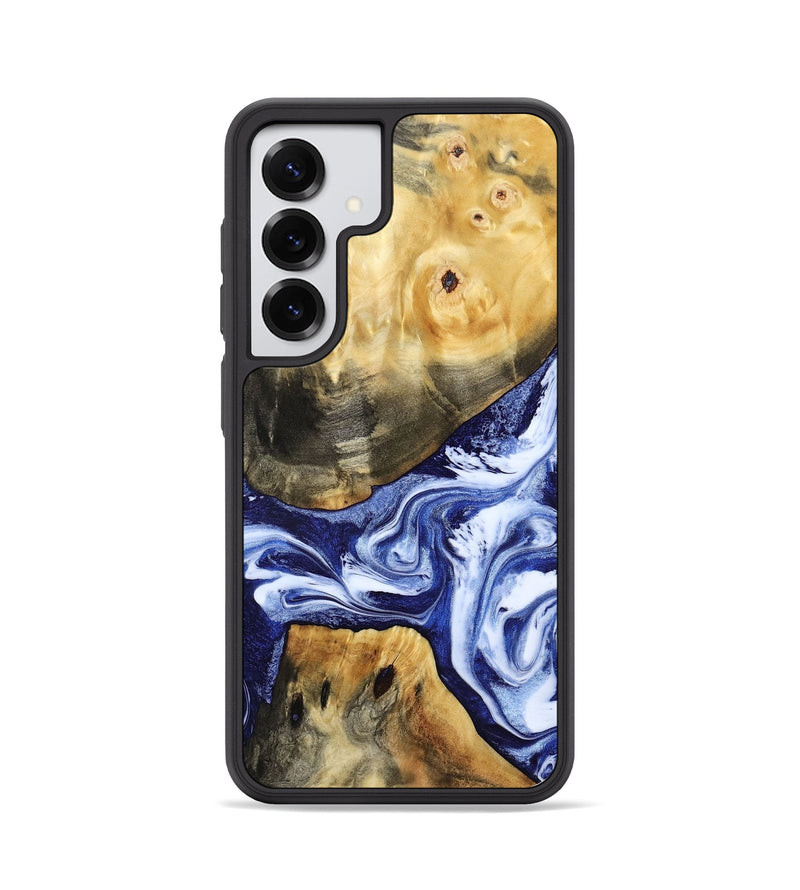 Galaxy S25 Wood Phone Case - Tanner (Blue, 800373)