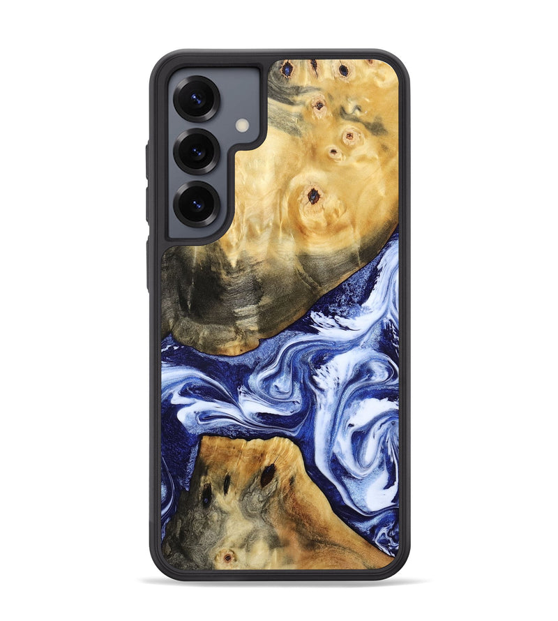 Galaxy S25 Plus Wood Phone Case - Tanner (Blue, 800373)