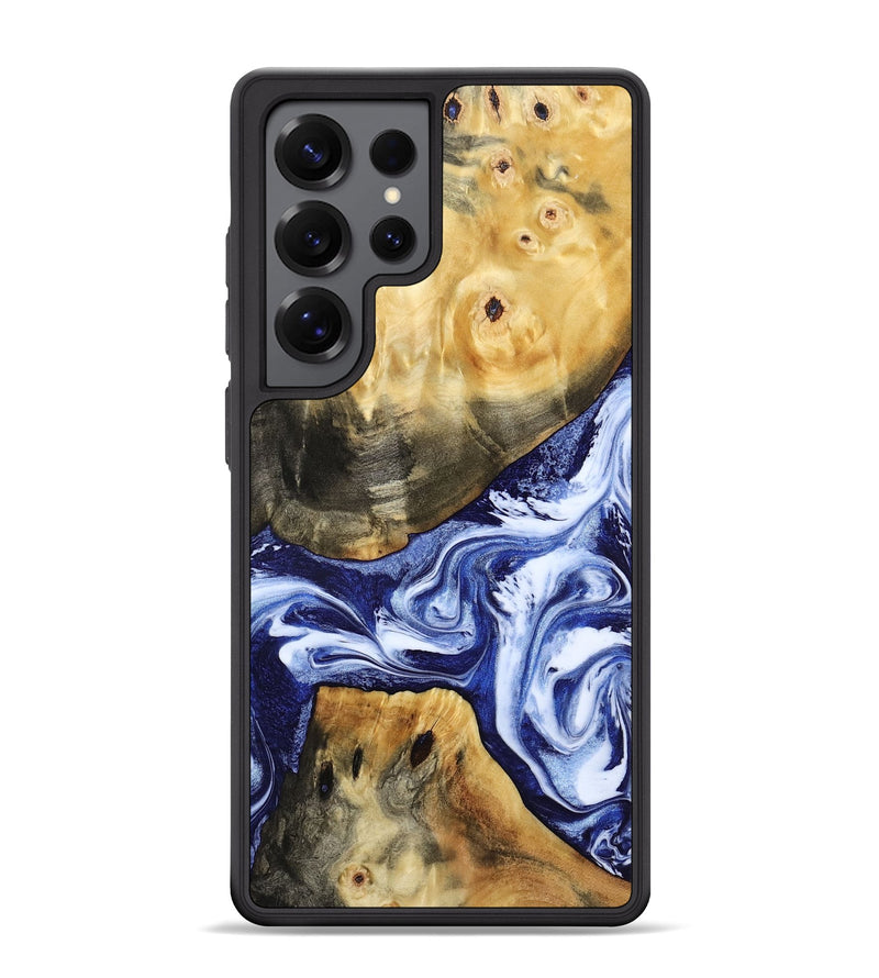 Galaxy S25 Ultra Wood Phone Case - Tanner (Blue, 800373)