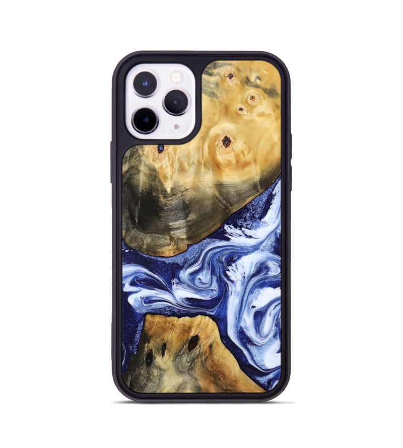 iPhone 11 Pro Wood Phone Case - Tanner (Blue, 800373)