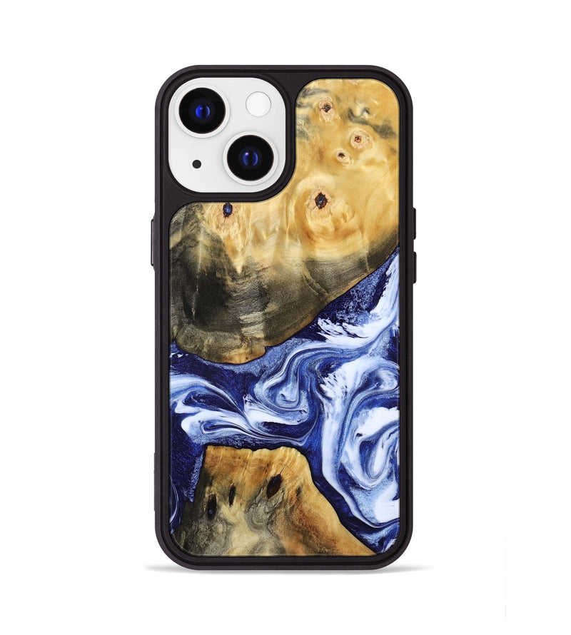iPhone 13 Wood Phone Case - Tanner (Blue, 800373)