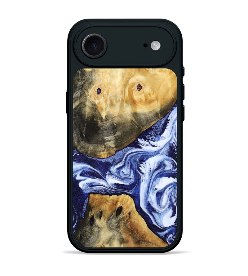 iPhone 17 Air Wood Phone Case - Tanner (Blue, 800373)