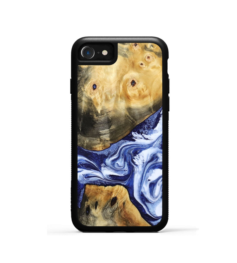 iPhone SE Wood Phone Case - Tanner (Blue, 800373)