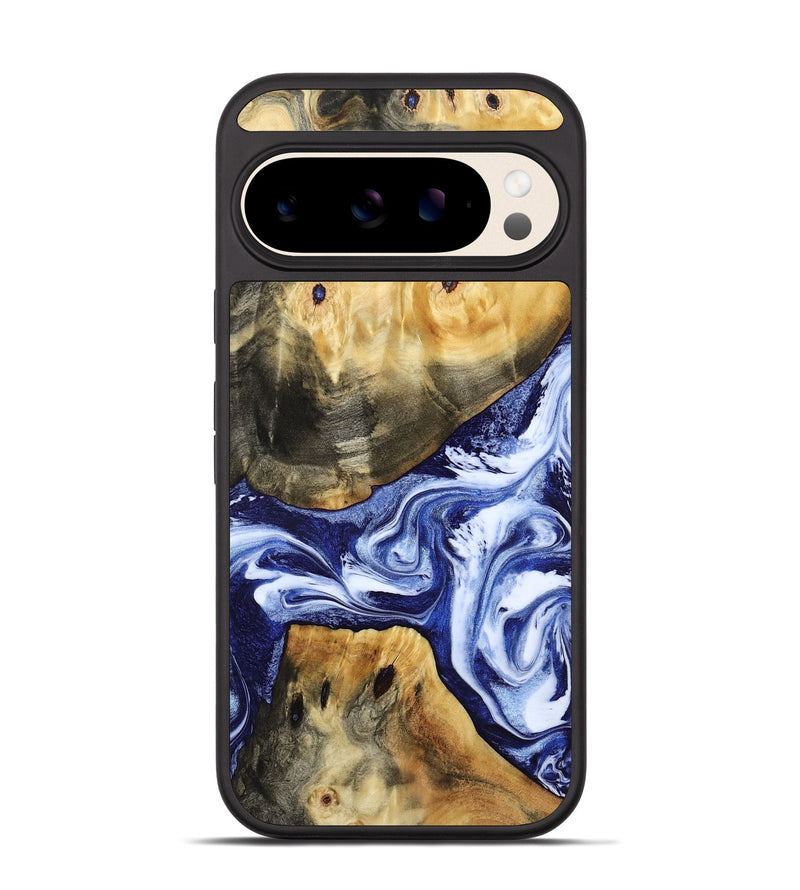 Pixel 10 Wood Phone Case - Tanner (Blue, 800373)