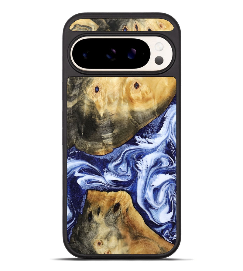 Pixel 10 Pro XL Wood Phone Case - Tanner (Blue, 800373)