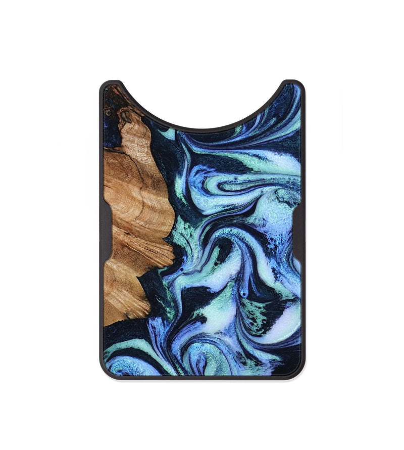 Alloy Wood Wallet - Marilee (Blue, 800374)