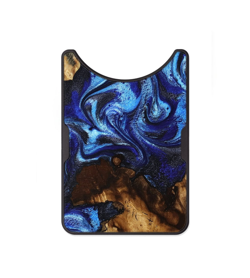 Alloy Wood Wallet - Bear (Blue, 800376)