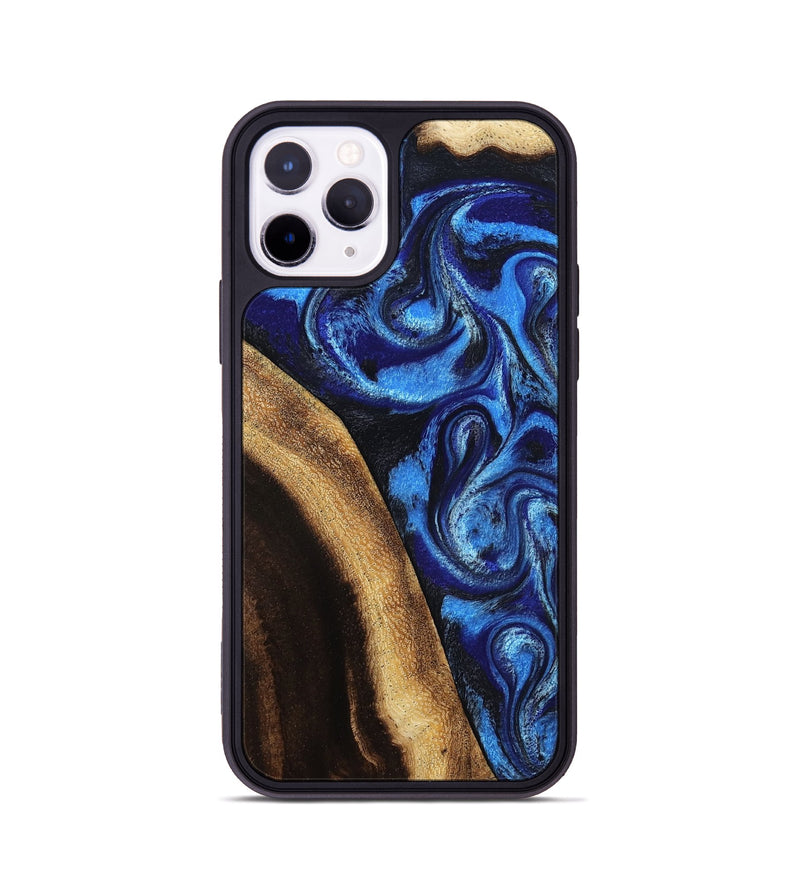 iPhone 11 Pro Wood Phone Case - Mylie (Blue, 800377)