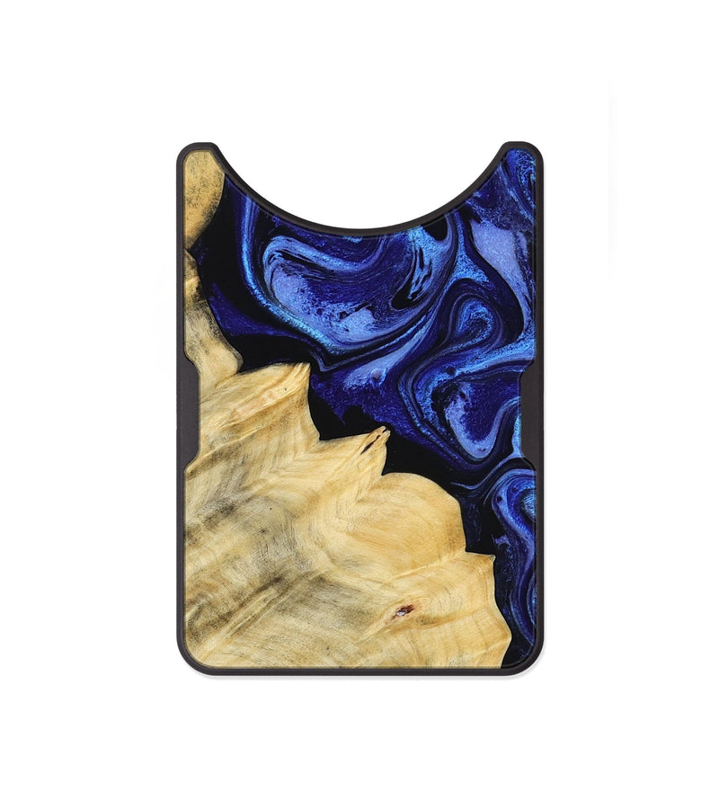 Alloy Wood Wallet - Shawn (Blue, 800379)