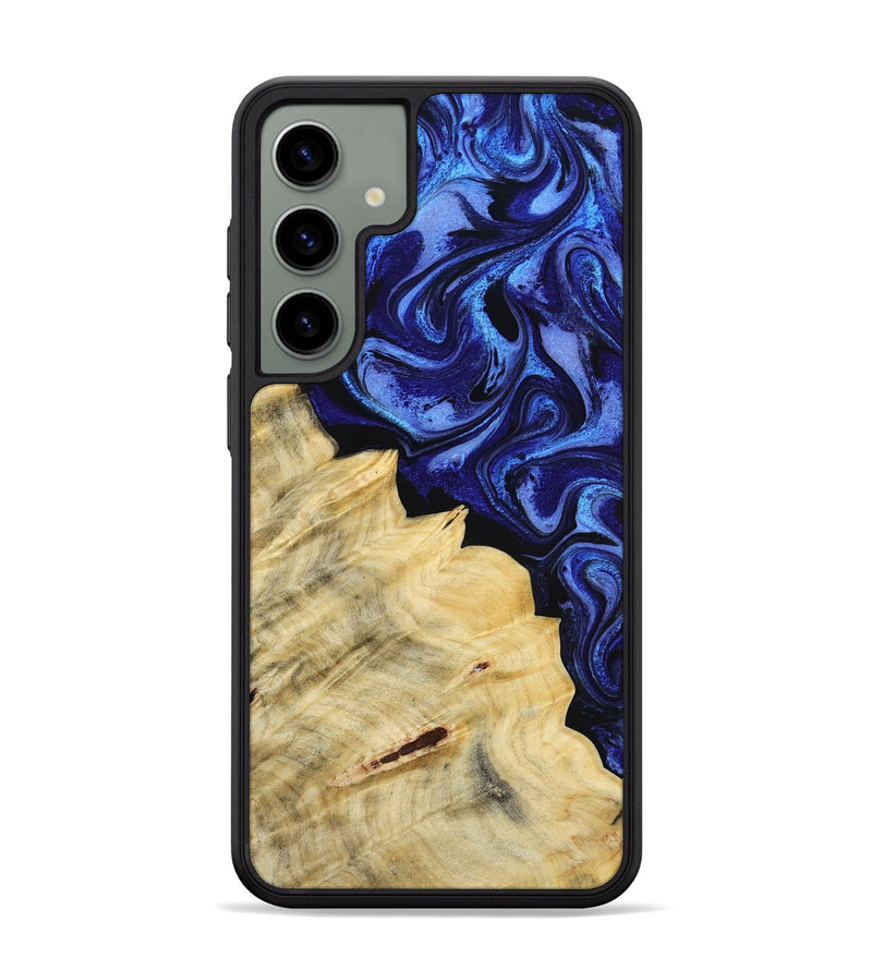 Galaxy S24 Plus Wood Phone Case - Shawn (Blue, 800379)