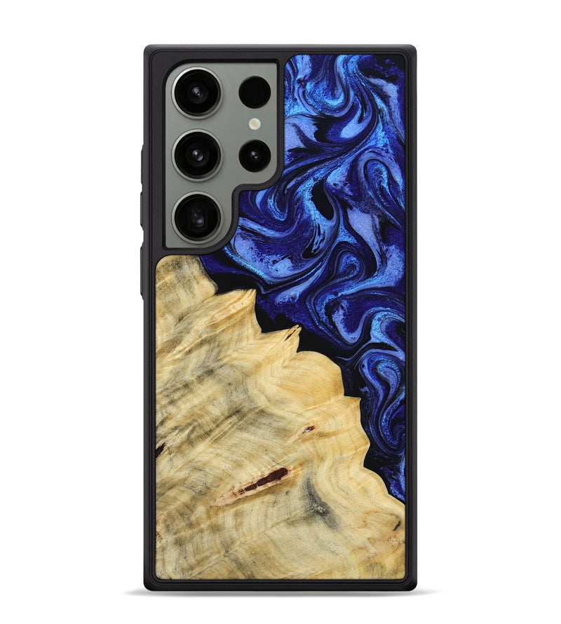 Galaxy S24 Ultra Wood Phone Case - Shawn (Blue, 800379)