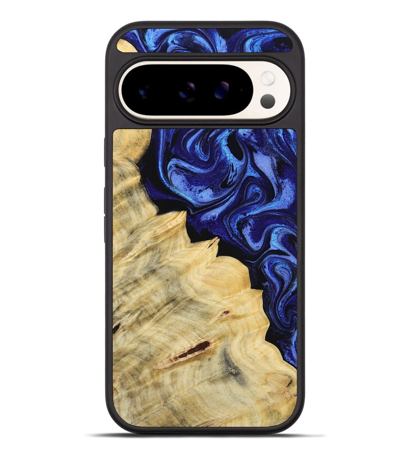 Pixel 9 Pro XL Wood Phone Case - Shawn (Blue, 800379)