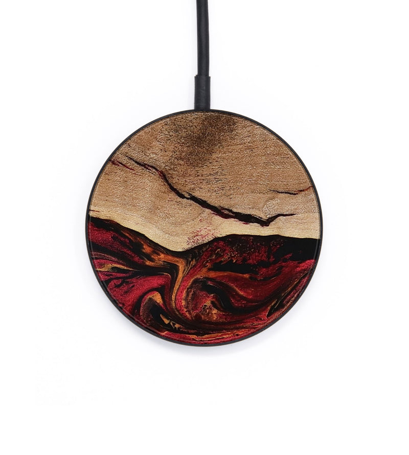 Circle Wood Wireless Charger - Dewitt (Red, 800381)
