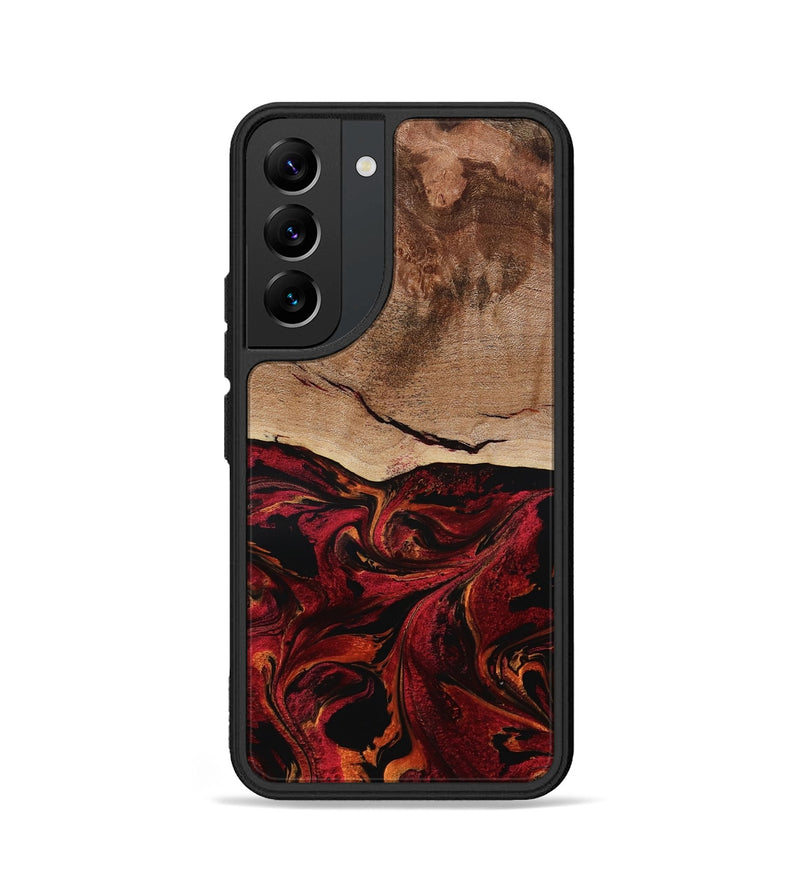 Galaxy S22 Wood Phone Case - Dewitt (Red, 800381)