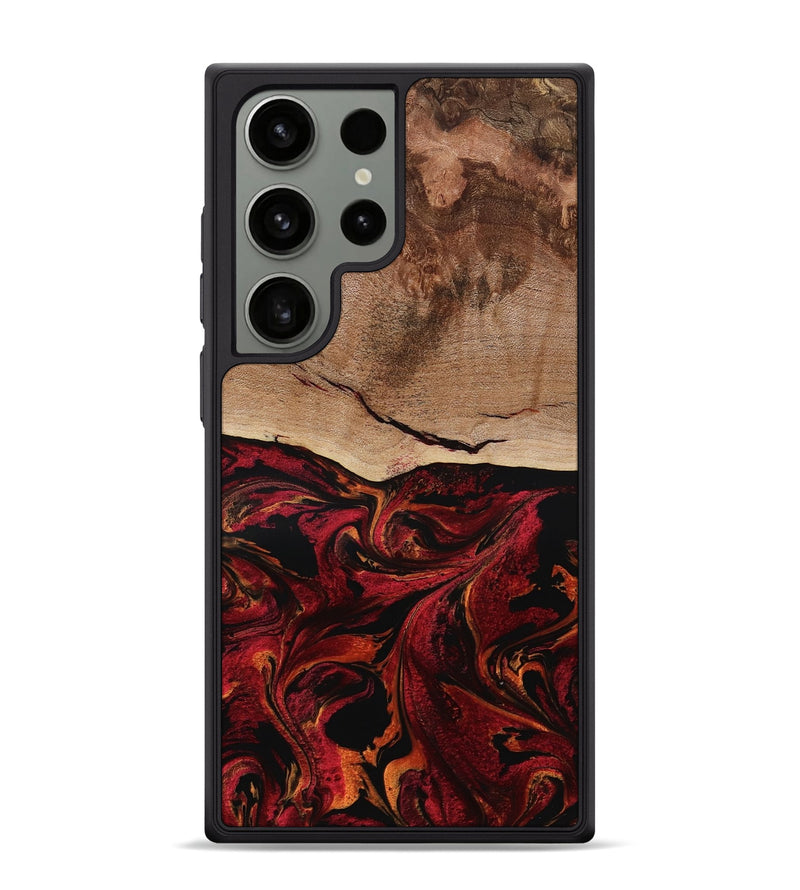 Galaxy S24 Ultra Wood Phone Case - Dewitt (Red, 800381)